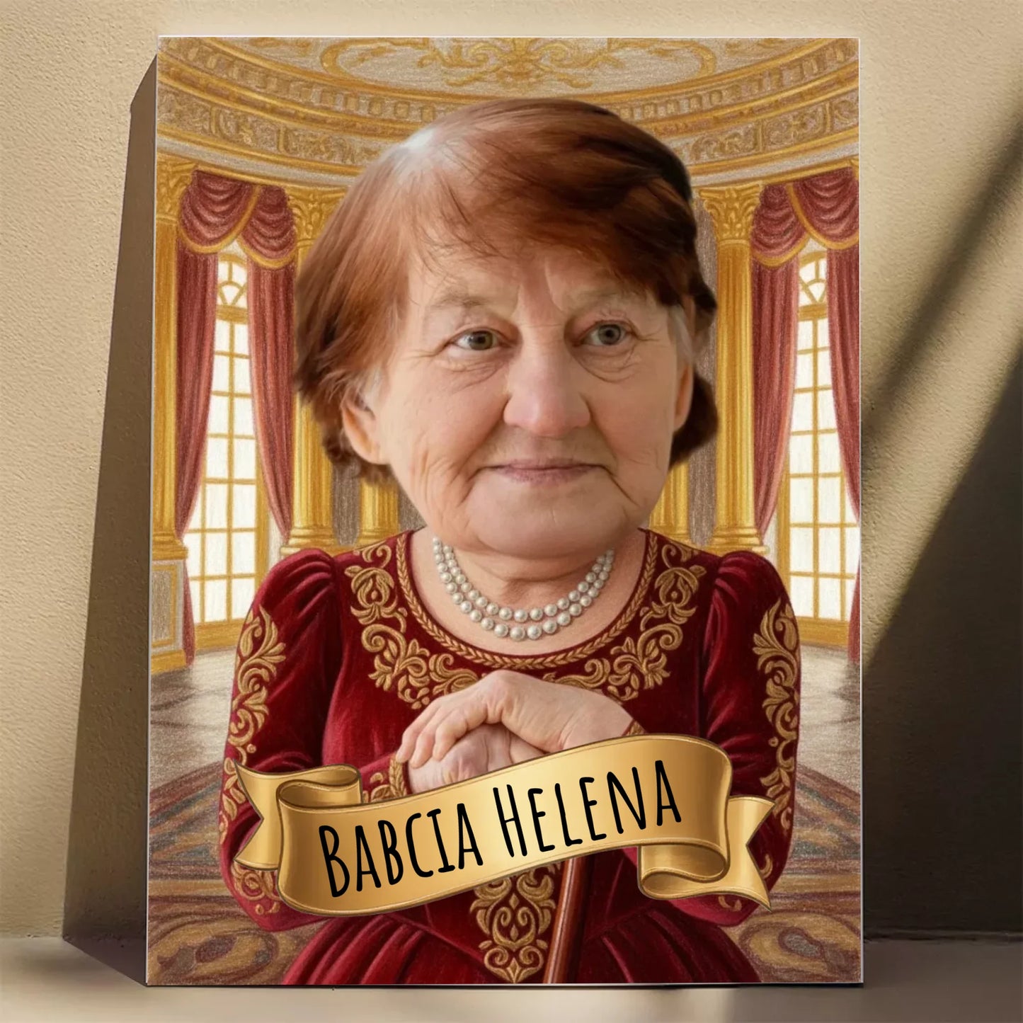 Królewska Klasyka Babcia - Karykatura ze zdjęcia