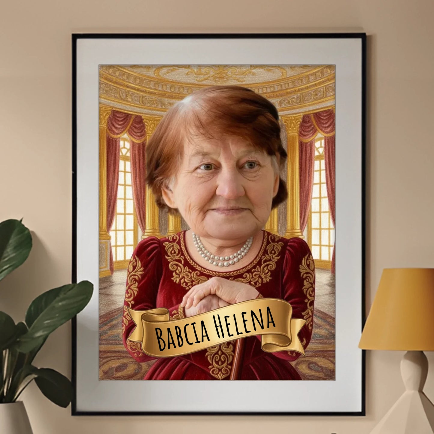 Królewska Klasyka Babcia - Karykatura ze zdjęcia