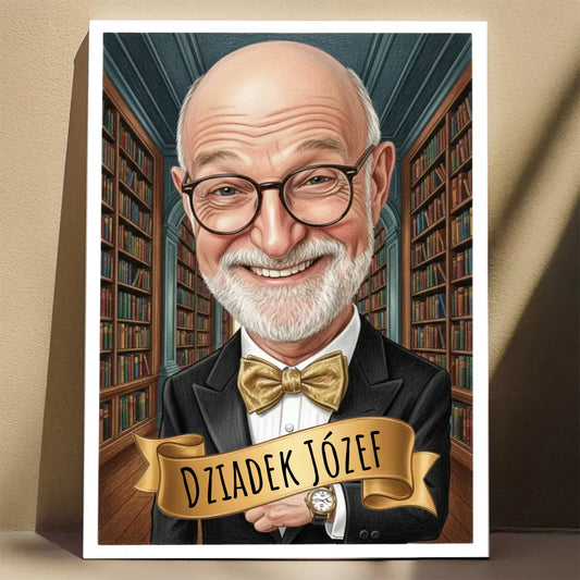 Dziadek Gentleman - Karykatura ze zdjęcia  #2