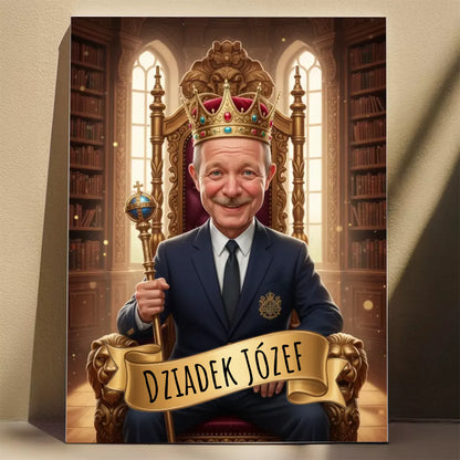 Dziadek Król Rodziny - Karykatura ze zdjęcia #2