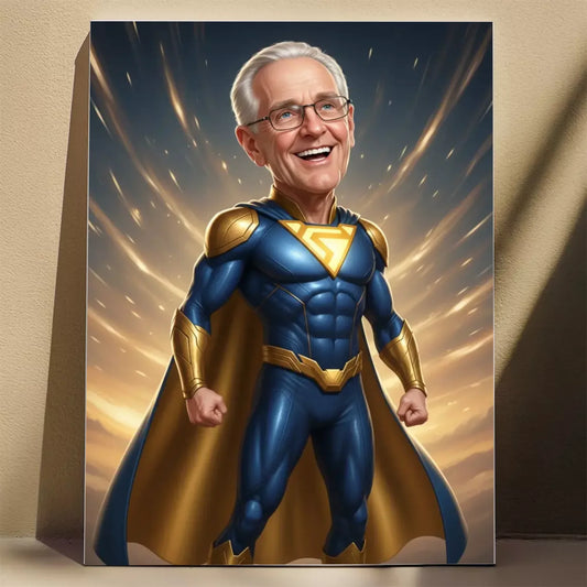 Super Dziadek 3D - Karykatura ze zdjęcia