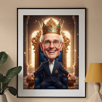 Król Rodziny 3D - Karykatura ze zdjęcia