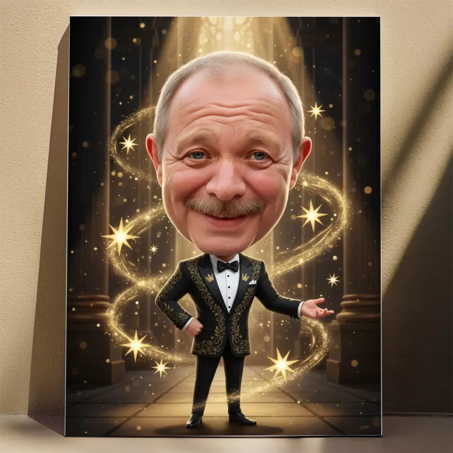 Dziadek Czarujacy - Karykatura ze zdjęcia