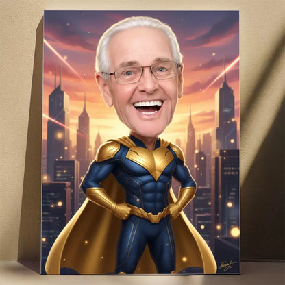 Super Dziadek - Karykatura ze zdjęcia