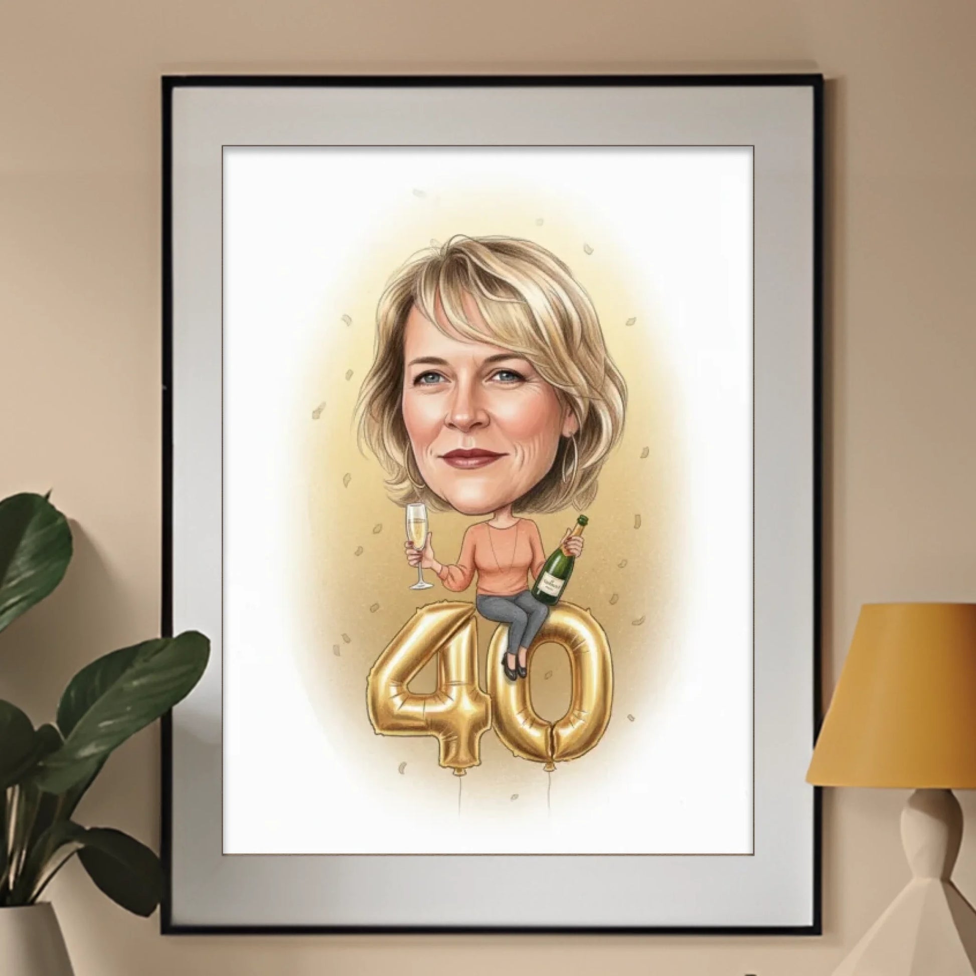 Karykatura - produkt - obraz w ramce - Portretart