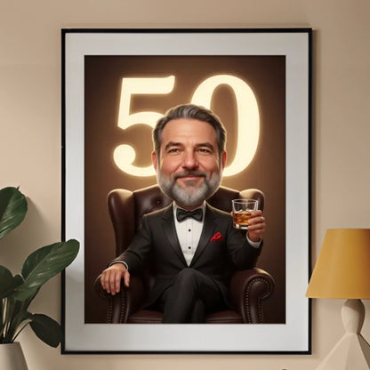 Karykatura - produkt - obraz w ramce - Portretart