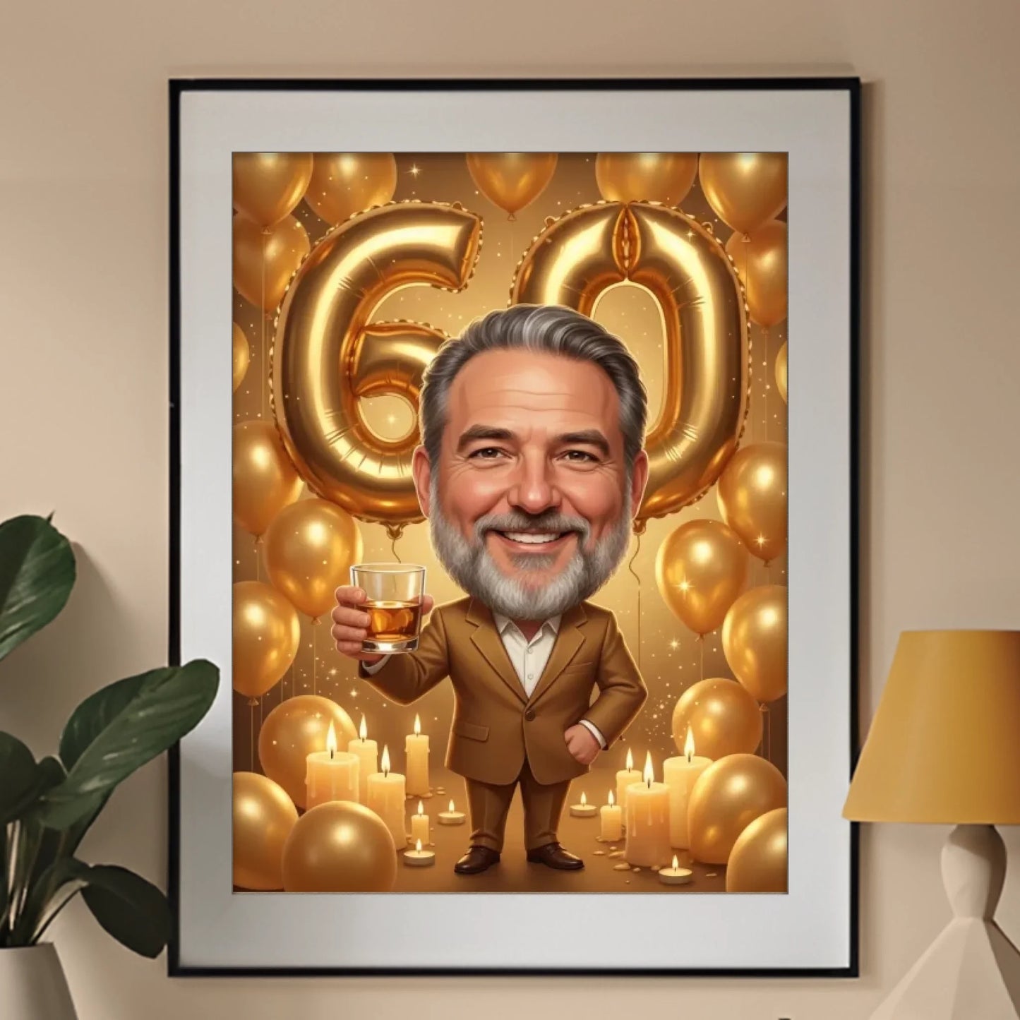 Karykatura - produkt - obraz w ramce - Portretart