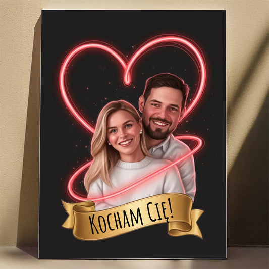 Związani Czerwoną Nitką Przeznaczenia 3D - Karykatura ze zdjęcia