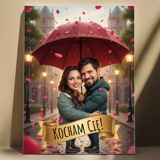 Pod Parasolem 3D - Karykatura ze zdjęcia