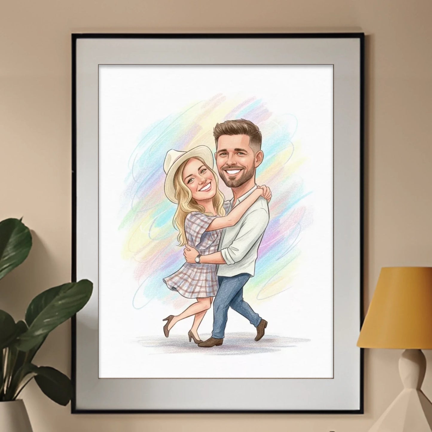 Tanecznym Krokiem - Karykatura ze zdjęcia