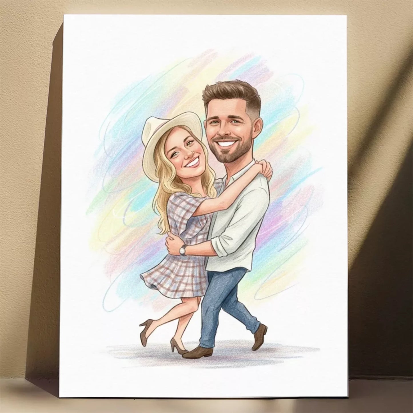 Tanecznym Krokiem - Karykatura ze zdjęcia