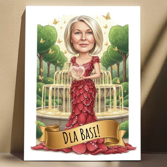 Złoty Ogród - Karykatura ze zdjęcia