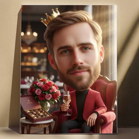 Walentynkowy Toast - Karykatura ze zdjęcia