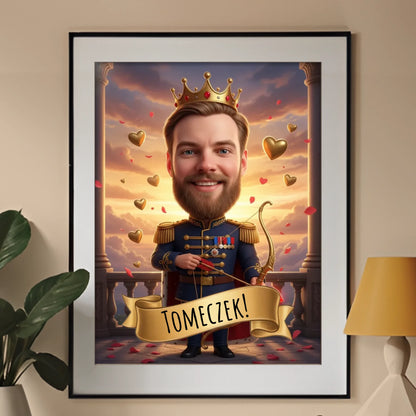 Kupidyn w Wersji Premium - Karykatura ze zdjęcia