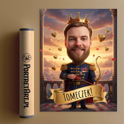 Kupidyn w Wersji Premium - Karykatura ze zdjęcia