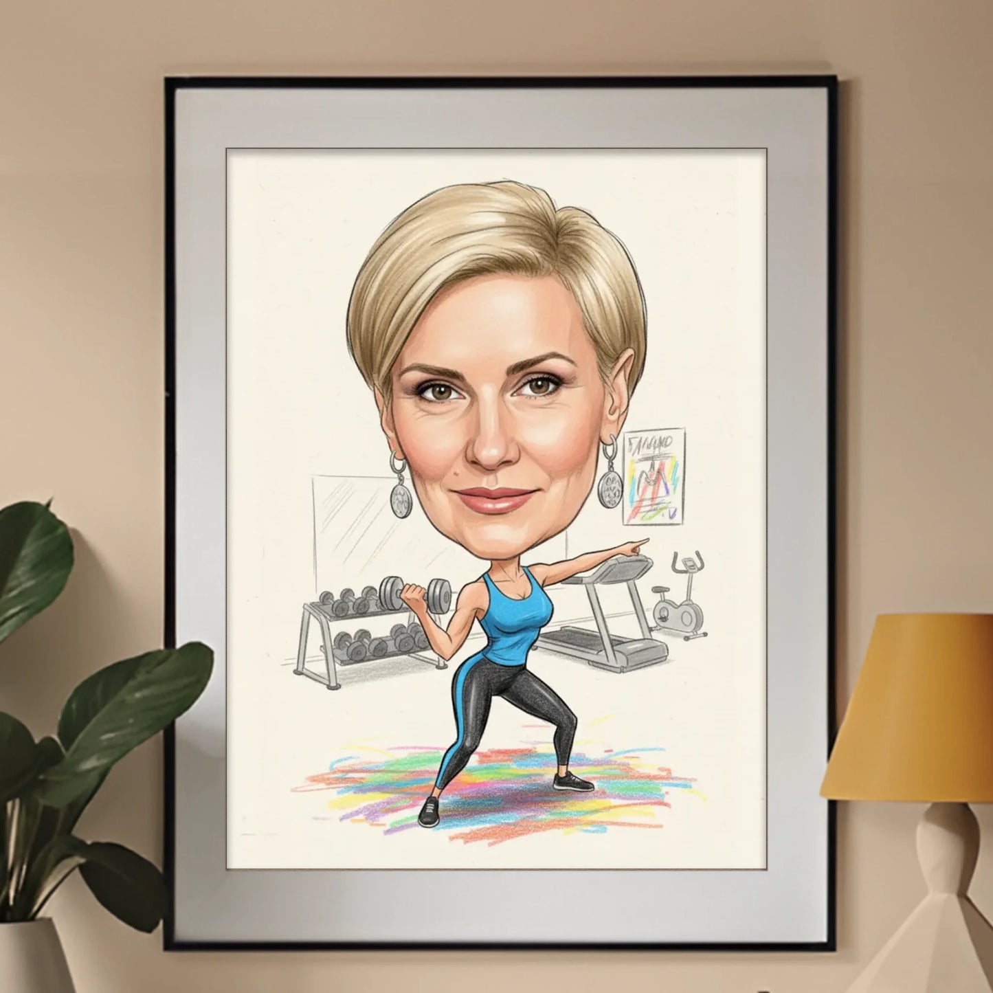 Karykatura - produkt - obraz w ramce - Portretart