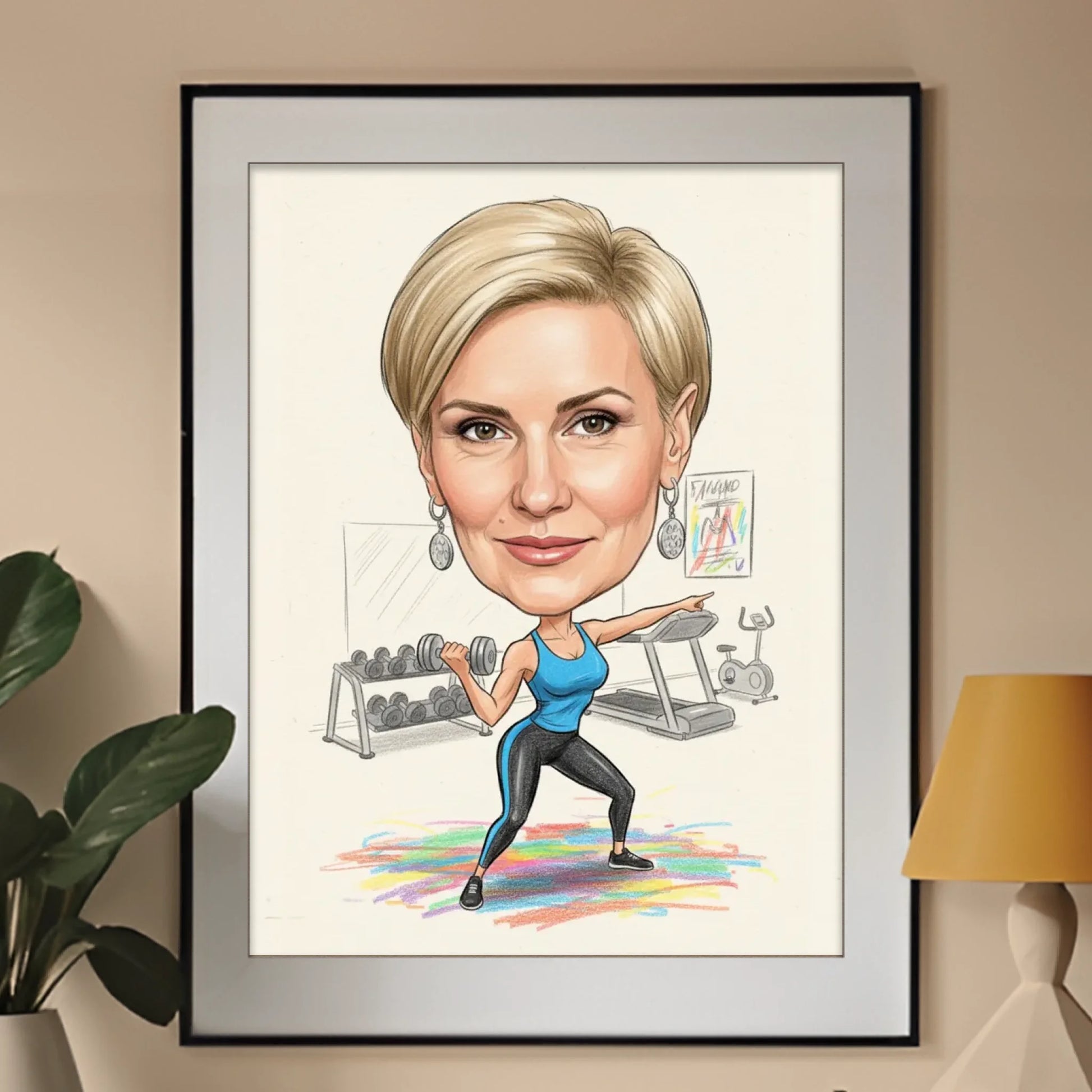 Karykatura - produkt - obraz w ramce - Portretart