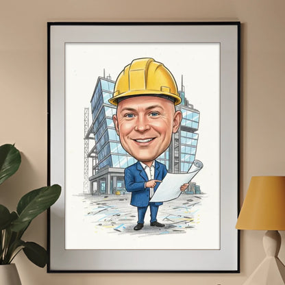Karykatura - produkt - obraz w ramce - Portretart
