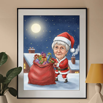 Karykatura - produkt - obraz w ramce - Portretart