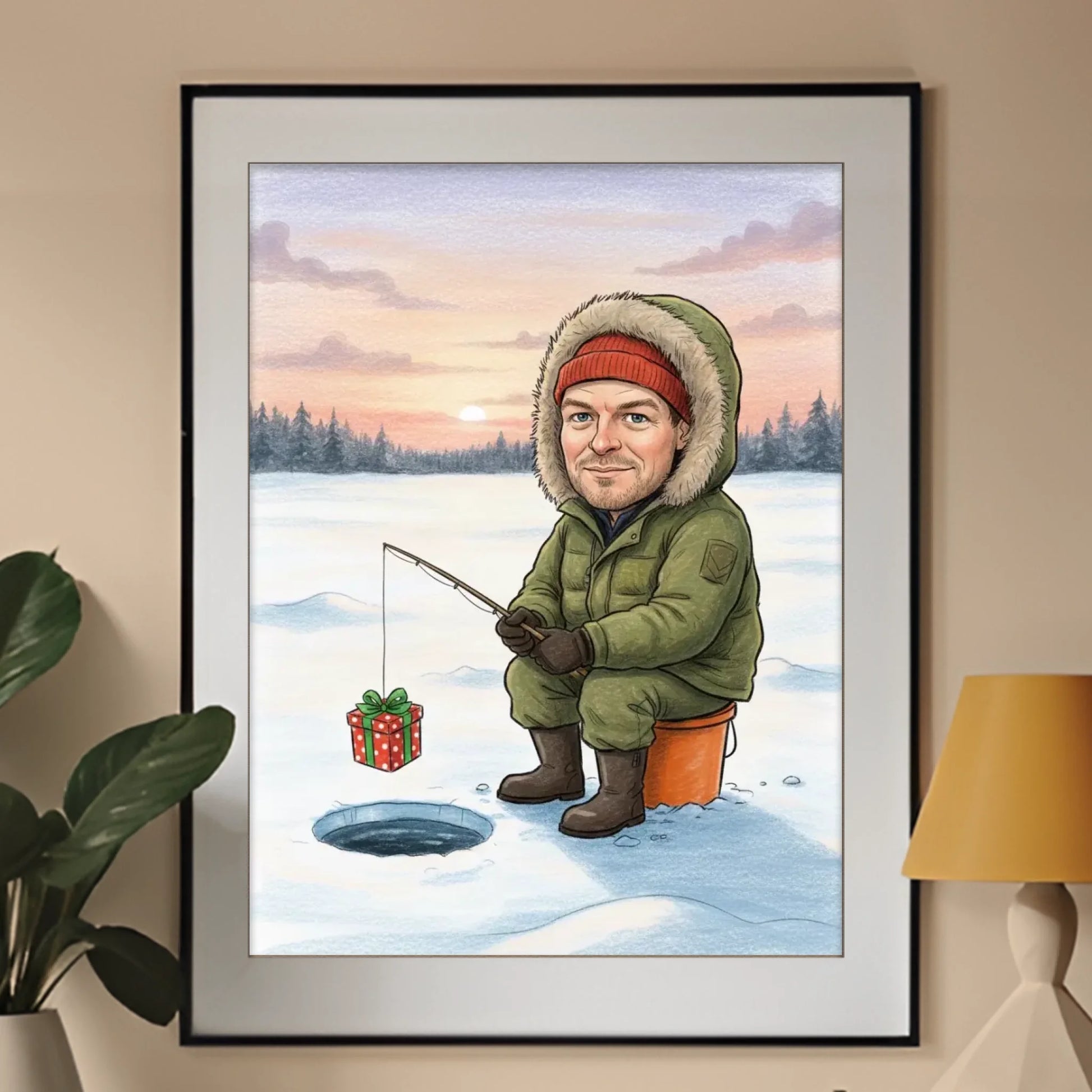 Karykatura - produkt - obraz w ramce - Portretart