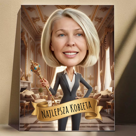 Domowa Królowa 3D - Karykatura ze zdjęcia