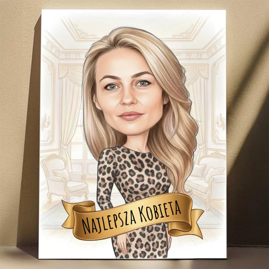 Domowa Królowa - Karykatura ze zdjęcia