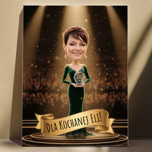 Kobieta Roku 3D - Karykatura ze zdjęcia