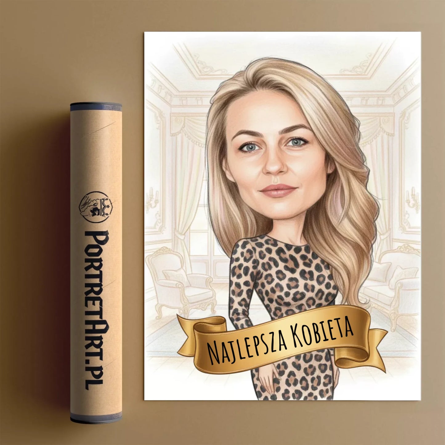Domowa Królowa - Karykatura ze zdjęcia