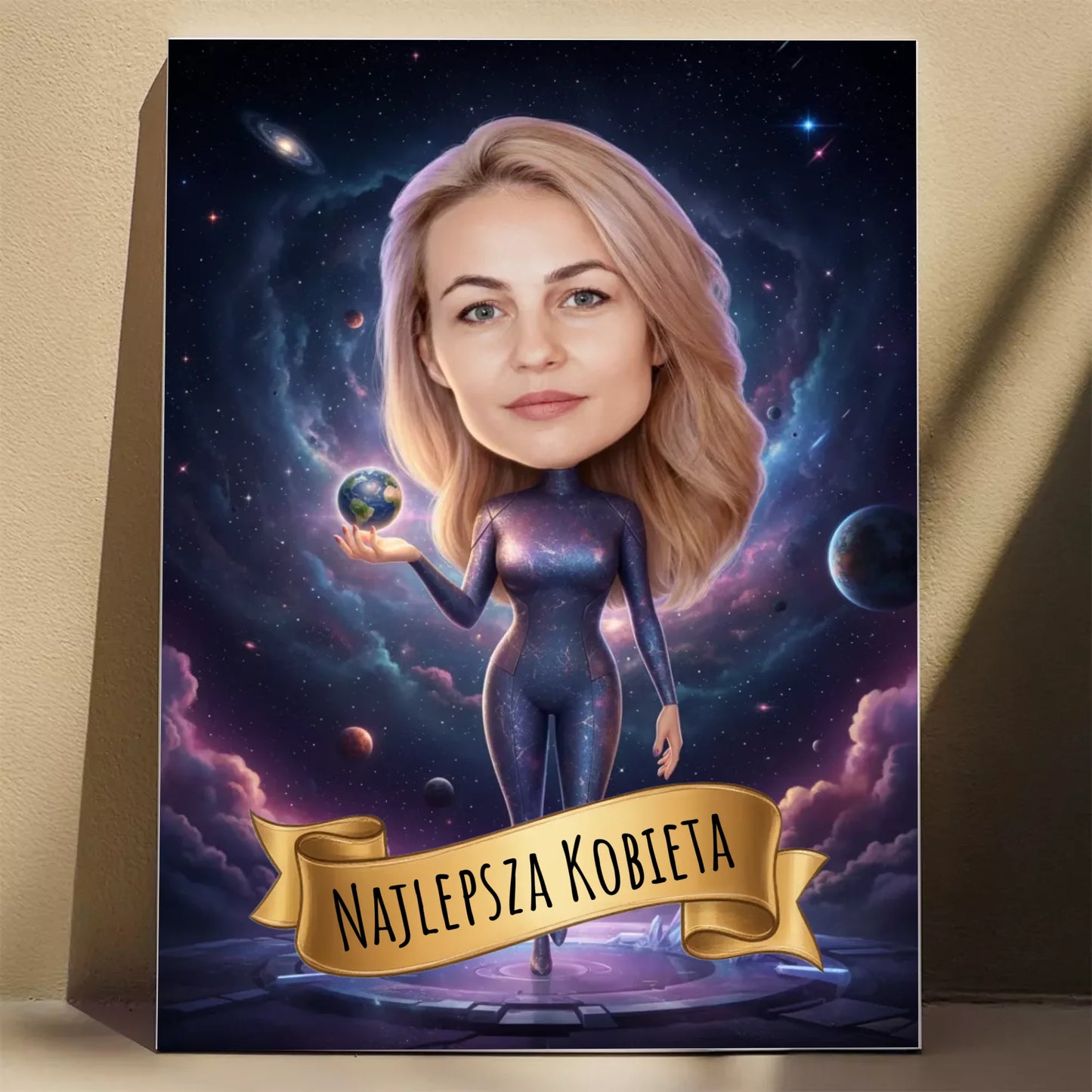 Szefowa Galaktyki 3D - Karykatura ze zdjęcia