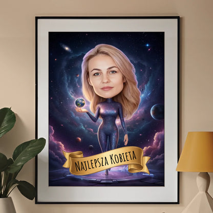 Szefowa Galaktyki 3D - Karykatura ze zdjęcia