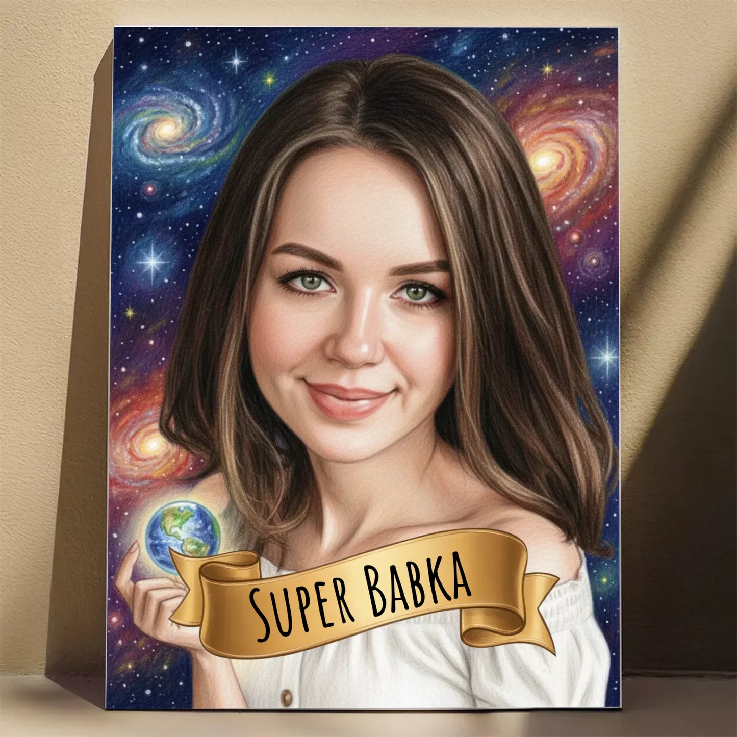 Szefowa Galaktyki - Karykatura ze zdjęcia