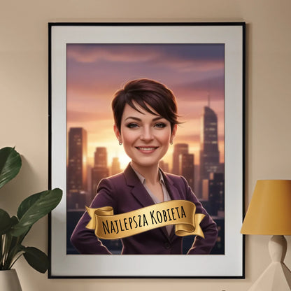 Kobieta Sukcesu 3D - Karykatura ze zdjęcia