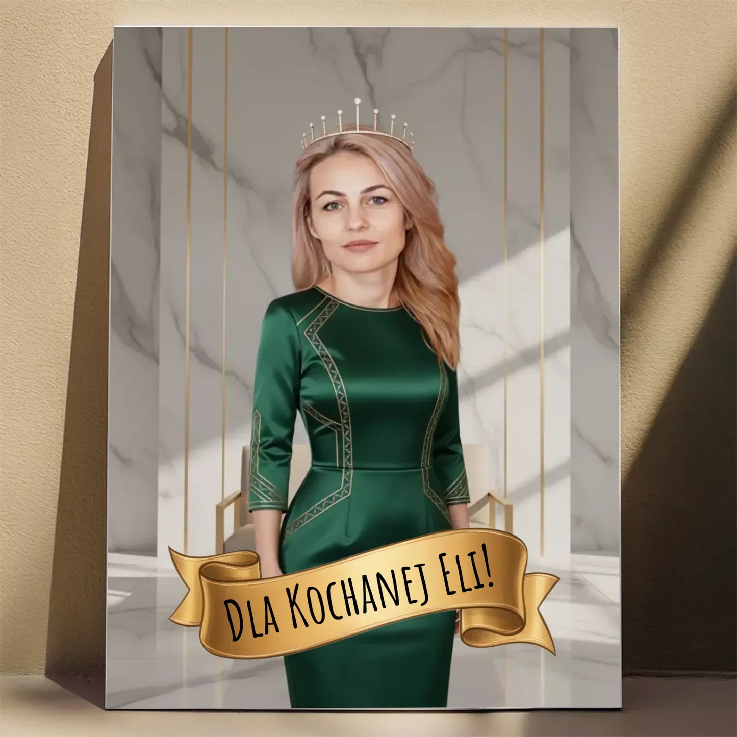 Nowoczesna Królowa 3D - Karykatura ze zdjęcia