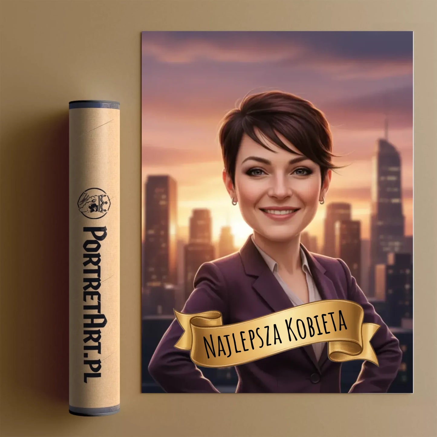 Kobieta Sukcesu 3D - Karykatura ze zdjęcia