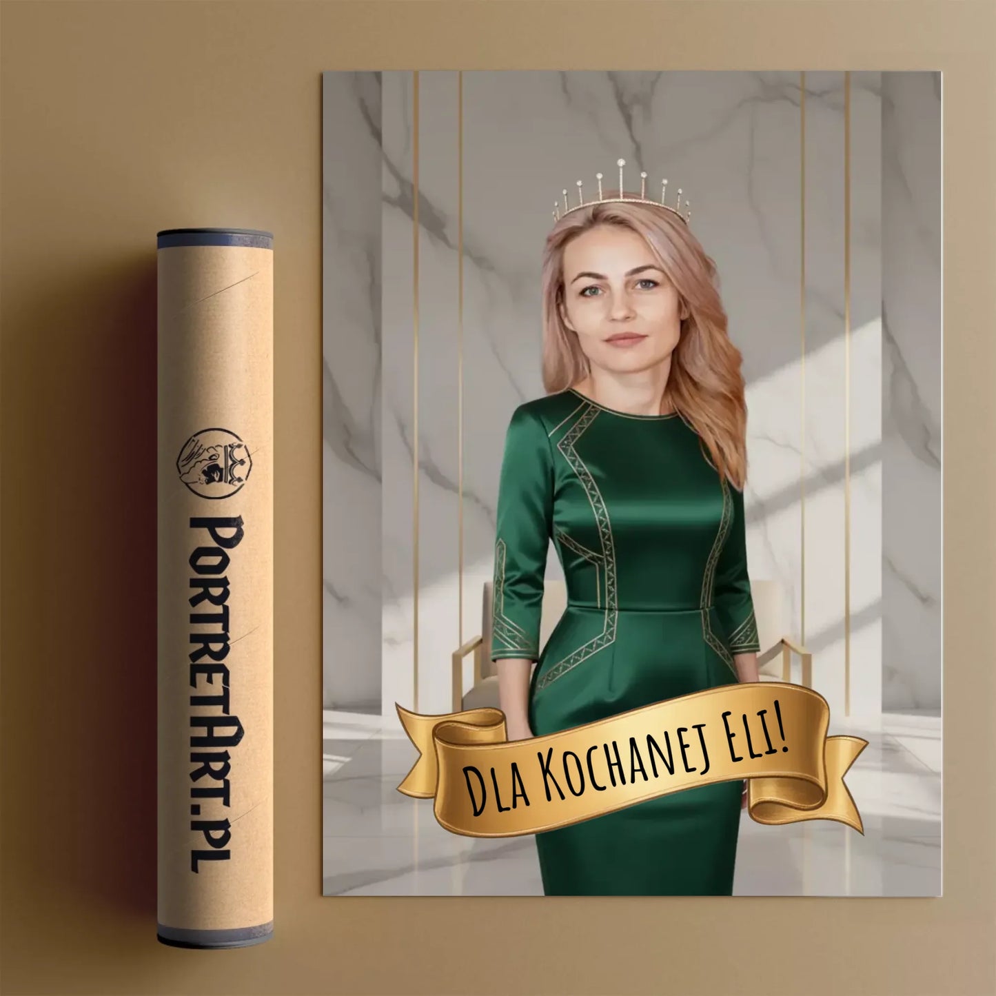 Nowoczesna Królowa 3D - Karykatura ze zdjęcia