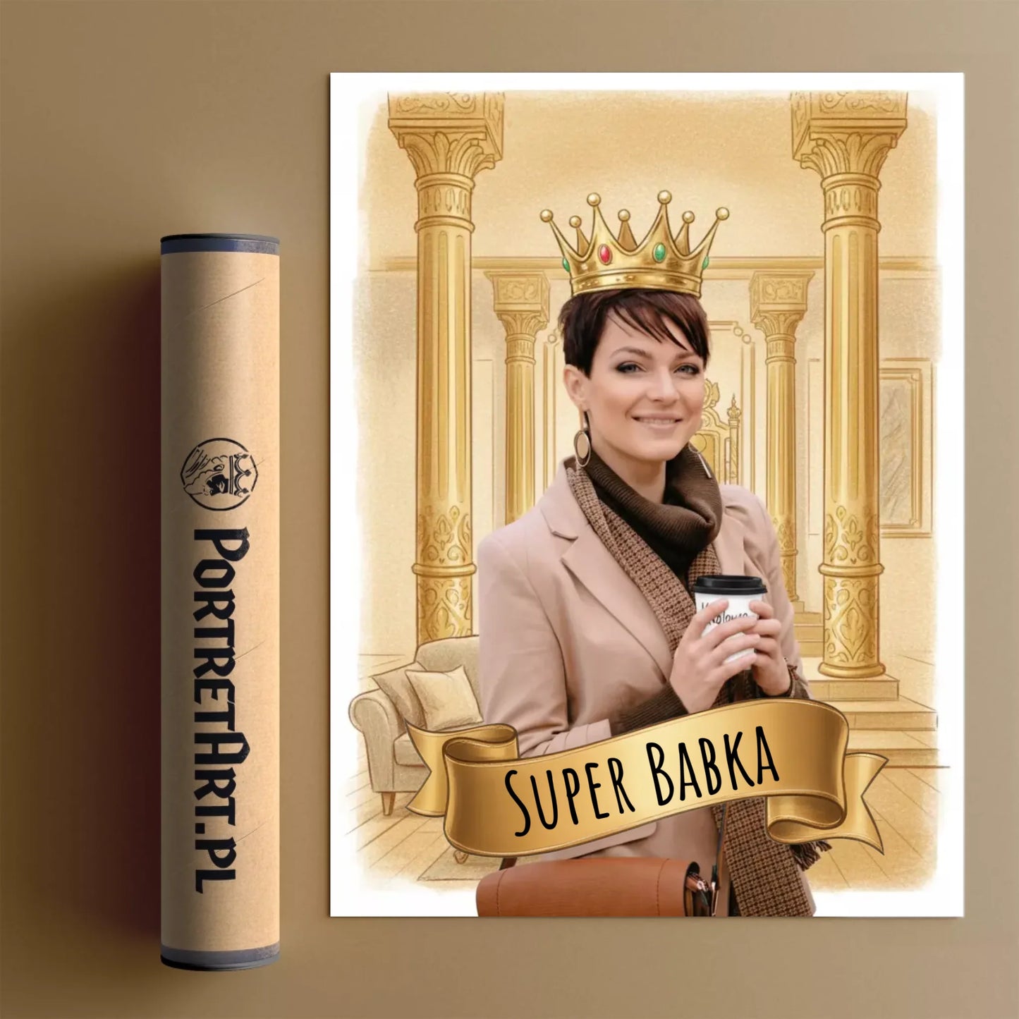 Ona Rządzi Tym Domem - Karykatura ze zdjęcia