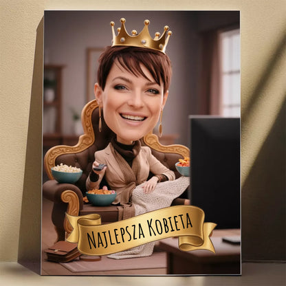 Królowa Kanapy 3D - Karykatura ze zdjęcia