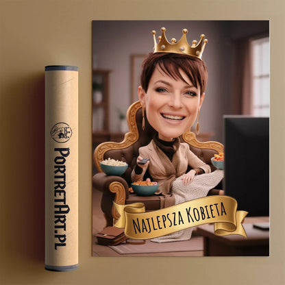 Królowa Kanapy 3D - Karykatura ze zdjęcia