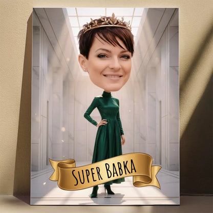 Nowoczesna Monarchini 3D - Karykatura ze zdjęcia