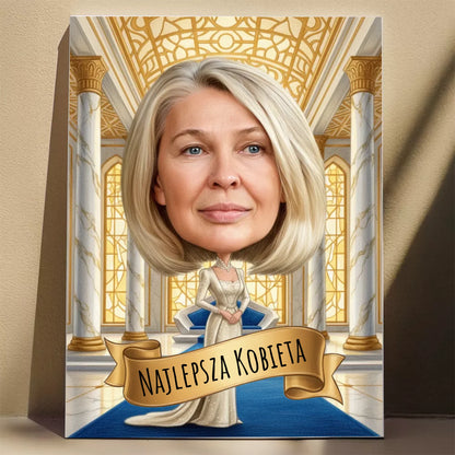 Nowoczesna Monarchini - Karykatura ze zdjęcia
