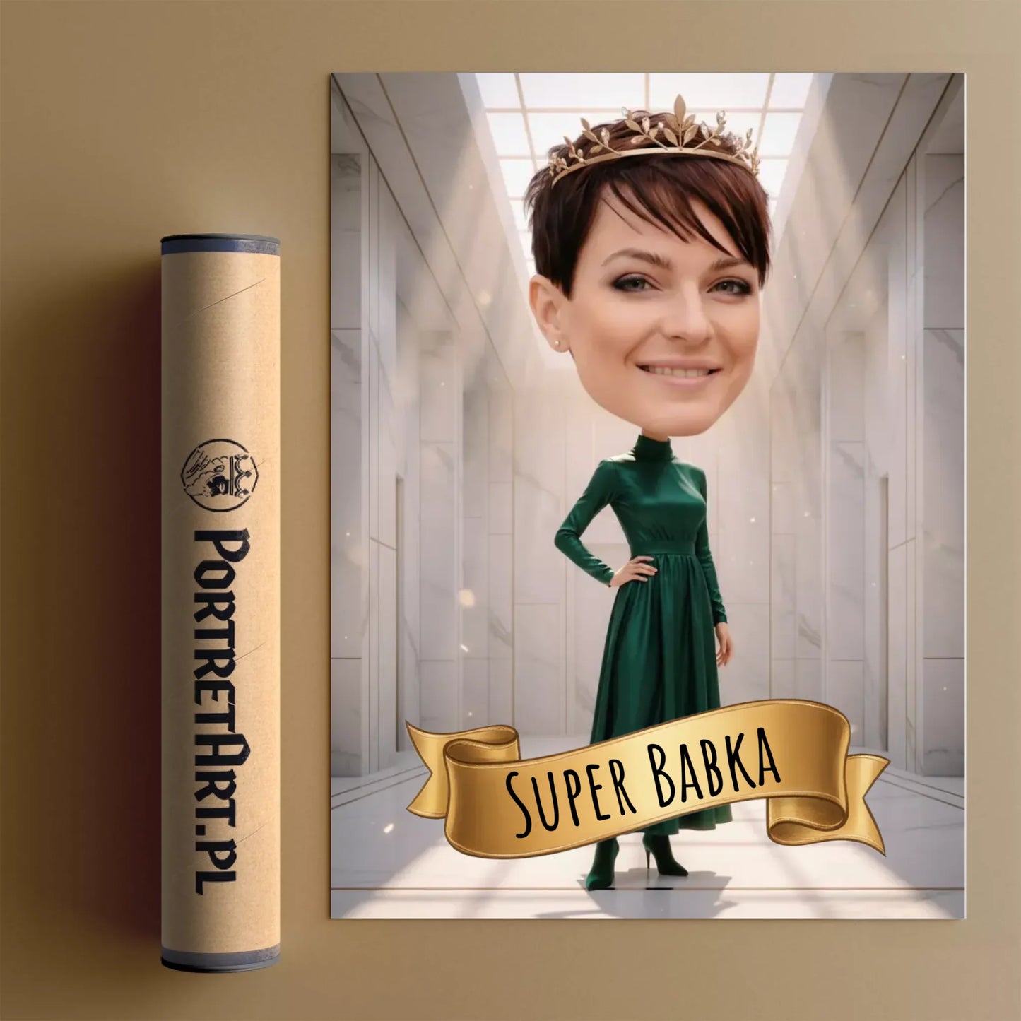 Nowoczesna Monarchini 3D - Karykatura ze zdjęcia