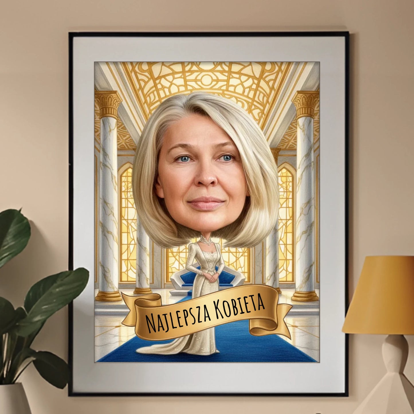 Nowoczesna Monarchini - Karykatura ze zdjęcia