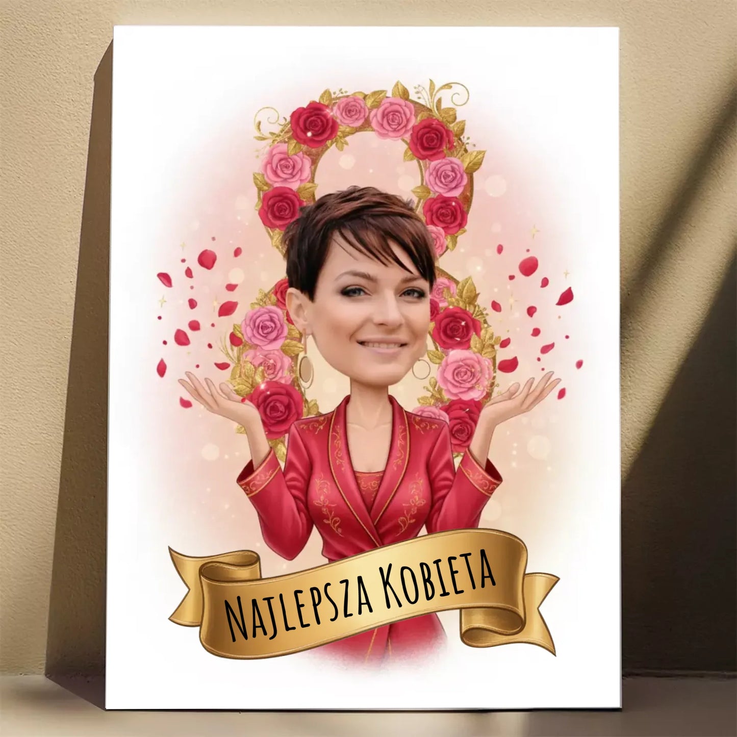 KRÓLOWA Dnia Kobiet 3D #2 - Karykatura ze zdjęcia