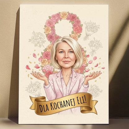 Dzień Kobiet #1 - Karykatura ze zdjęcia