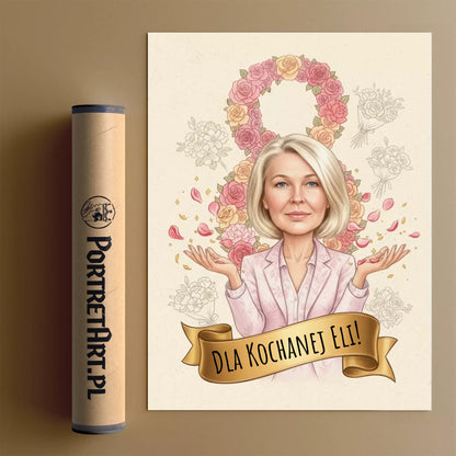 Dzień Kobiet #1 - Karykatura ze zdjęcia