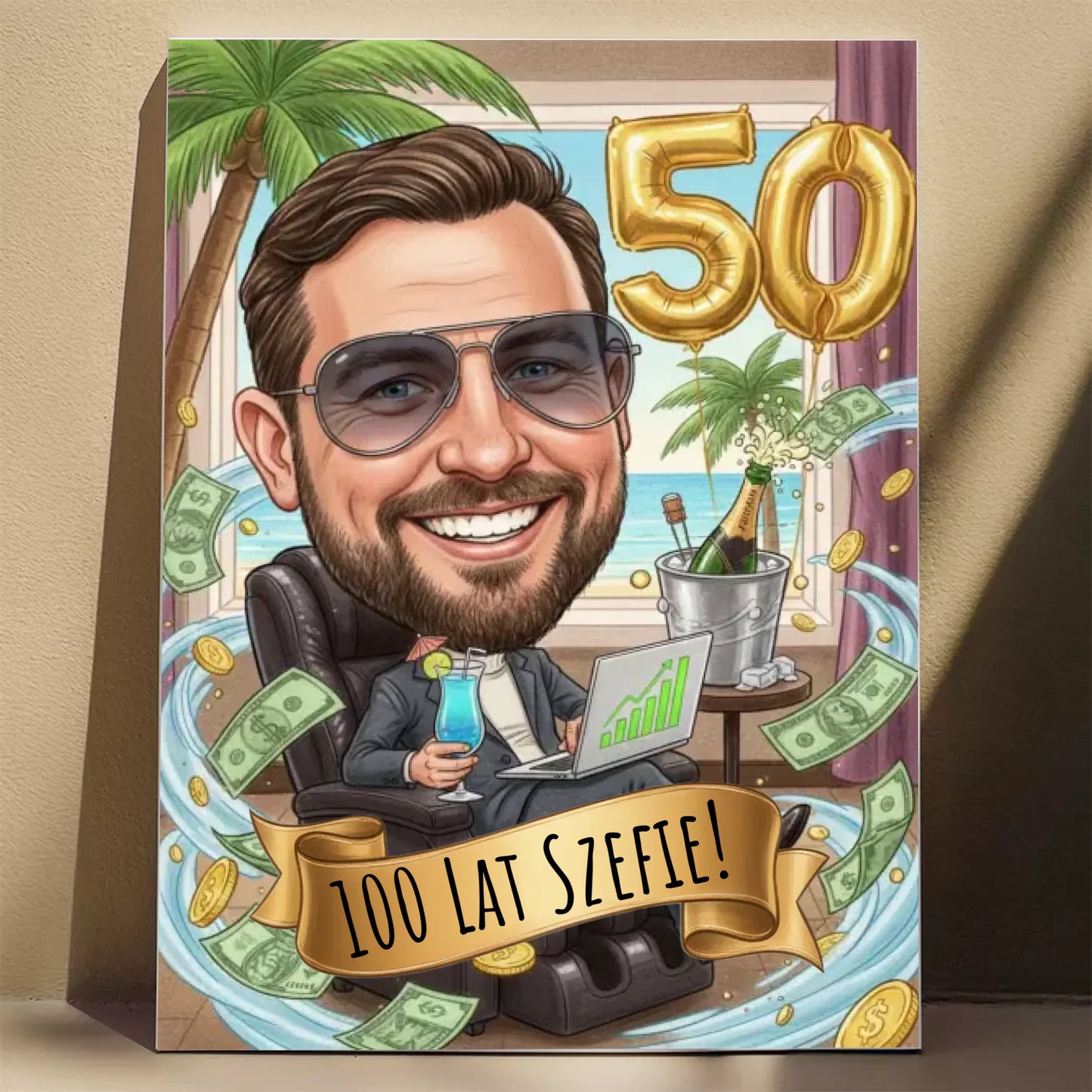 Urodziny Szefa #1 - Karykatura ze zdjęcia