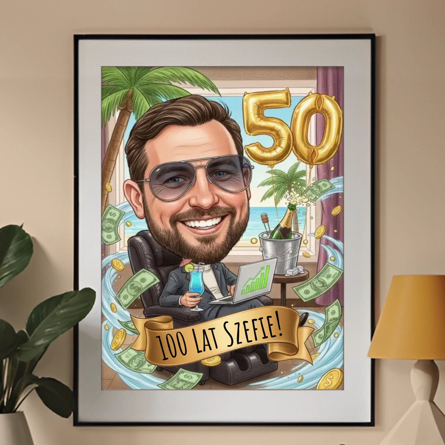 Urodziny Szefa #1 - Karykatura ze zdjęcia