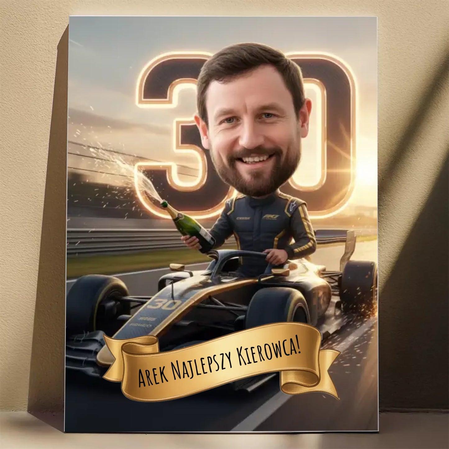 Kierowca F1 Urodziny - Karykatura ze zdjęcia.png