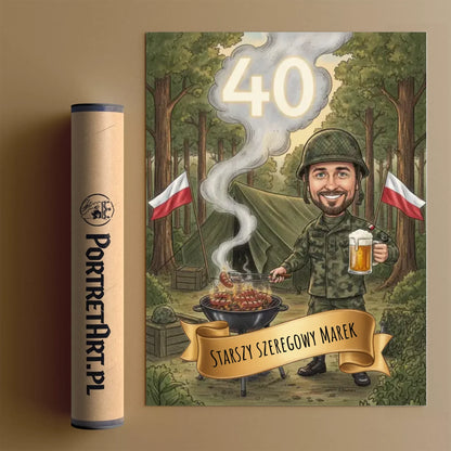 Żołnierskie Urodziny #1 - Karykatura ze zdjęcia.png