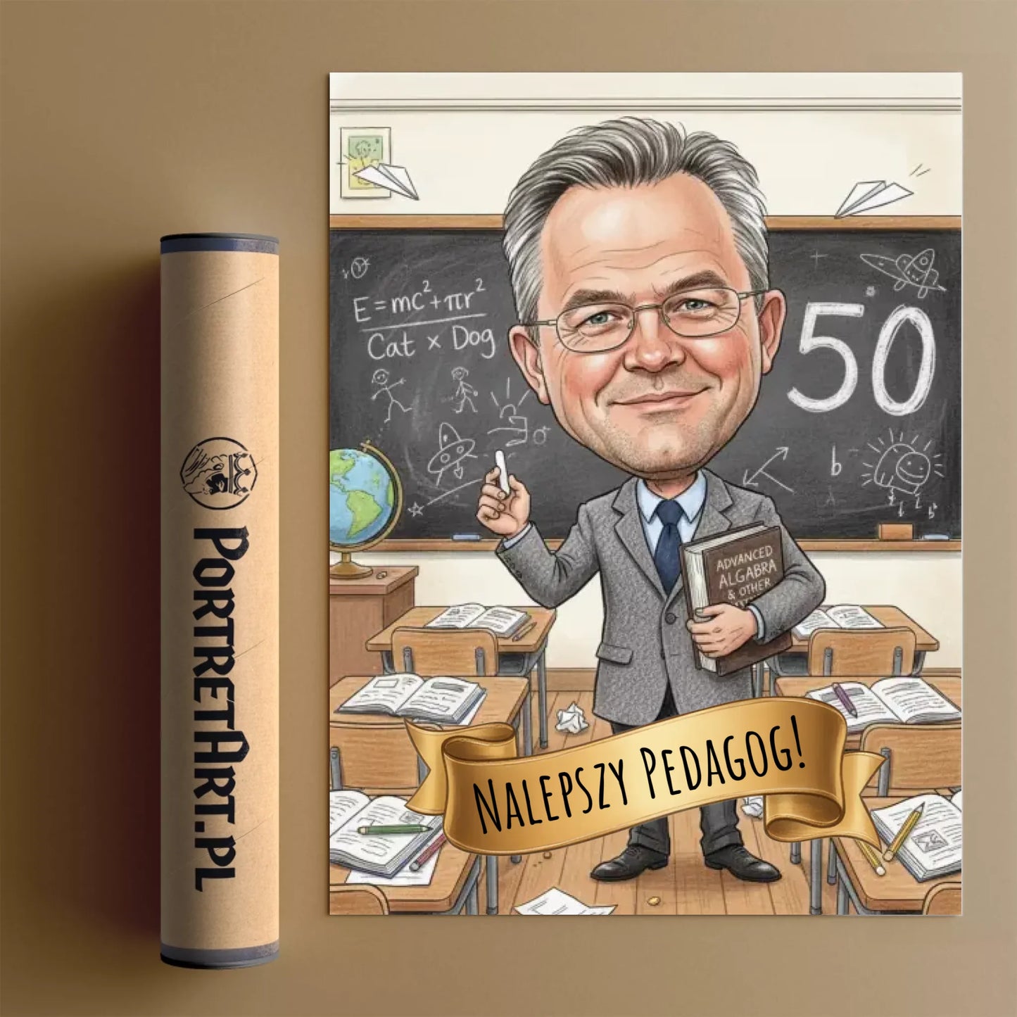 Urodziny Nauczyciela - Karykatura ze zdjęcia